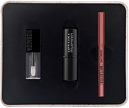 Набор - Mesauda Milano Kit Lip Boutique (lipstic/3g + l/gloss/2ml + l/pencil/0.8g) — фото N3