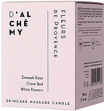Массажная свеча для тела "Прованские цветы" - D'Alchemy Fleurs De Provence Skincare Massage Candle — фото N2