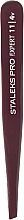 Пінцет для брів, TE-11/4v, фіолетовий - Staleks Pro — фото N2