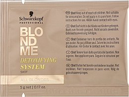 Очищувальний детокс-концентрат для волосся - Schwarzkopf Professional BlondMe Detoxifying System Shot — фото N3