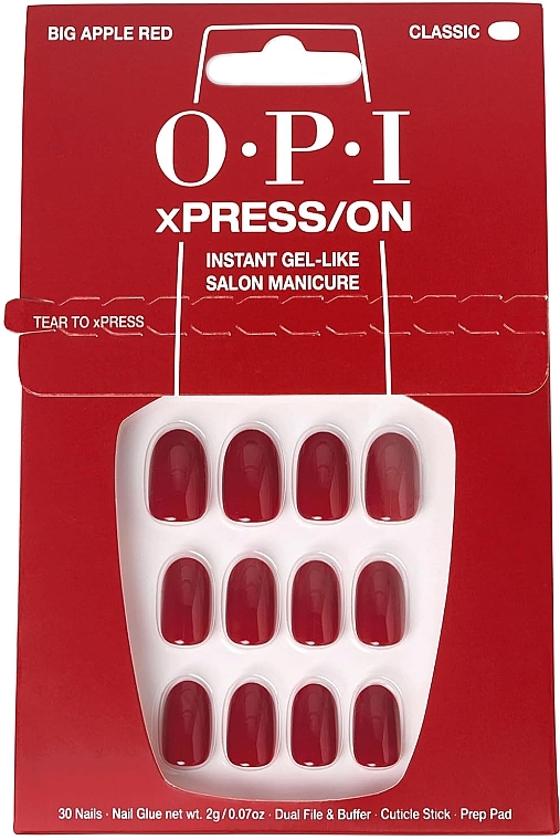 Набір накладних нігтів - OPI Xpress/On Big Apple Red — фото N1