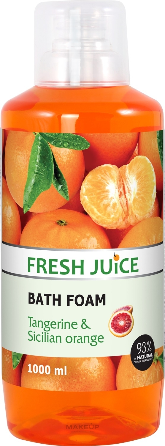 Пена для ванны "Мандарин и сицилийский апельсин" - Fresh Juice Tangerine and Sicilian — фото 1000ml