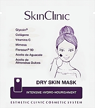 Парфумерія, косметика Інтенсивна гідро-живильна маска для сухої шкіри - SkinClinic Dry Skin Mask (пробник)