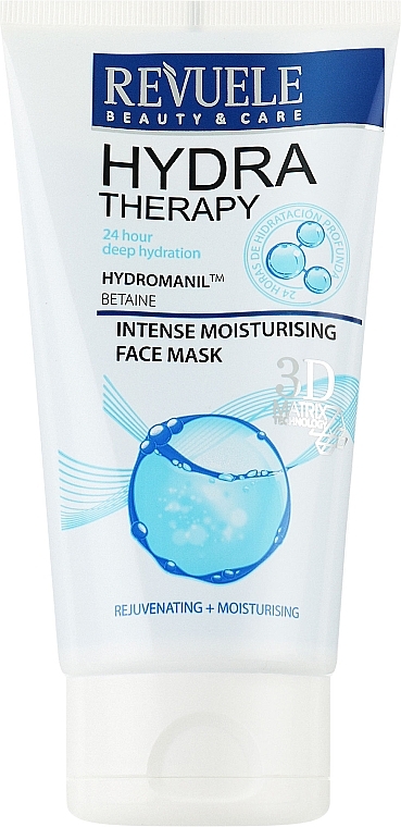 Зволожувальна маска для обличчя - Revuele Hydra Therapy Intense Moisturising Face Mask