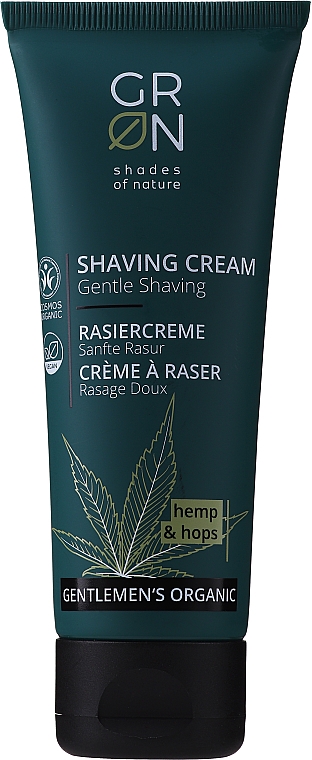 Крем для гоління - GRN Gentlemen's Organic Hemp & Hop Shaving Cream — фото N1
