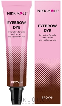 Краска для бровей и ресниц - Nikk Mole Eyebrow Dye — фото Brown