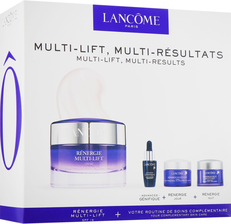 Набор - Lancome Renergie (day/cr/50ml + day/cr/mini/15ml + ser/7ml + night/cr/15ml)