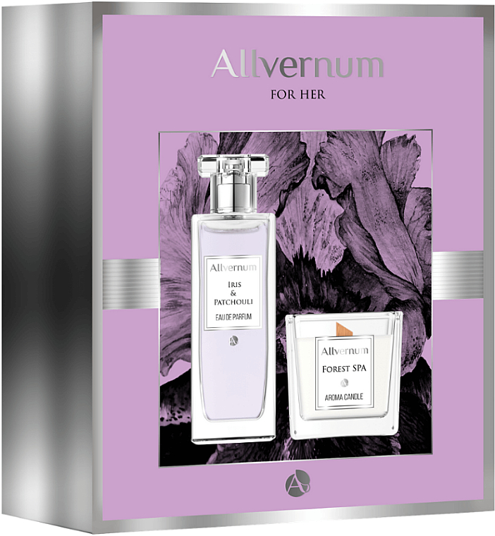 Allvernum Iris & Patchouli - Набор (edp/50ml + candle/100g) — фото N1