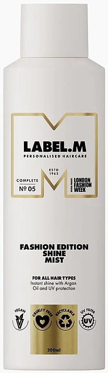 Спрей для волосся - Label.m Fashion Edition Shine Mist — фото N1