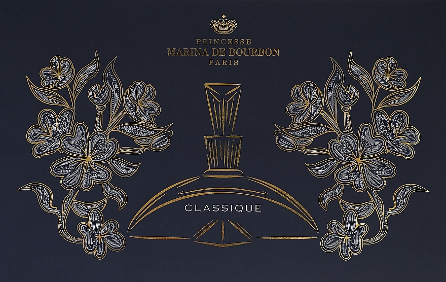 Marina de Bourbon Classique - Набор (edp/100ml + b/lot/100ml + pouch) — фото N1