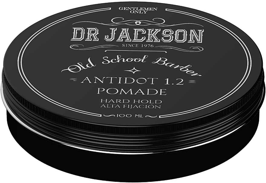 Глянцевий віск для укладання волосся, сильна фіксація - Dr Jackson Gentlemen Only Old School Barber Antidot 1.2 Pomade Hard Hold — фото N1