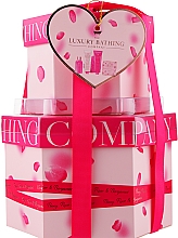 Духи, Парфюмерия, косметика Набор - Grace Cole The Luxury Bathing Peony, Rose & Bergamot (sh/gel/50ml + b/cr/50ml + h/cr/50ml + soap/100g + sponge)