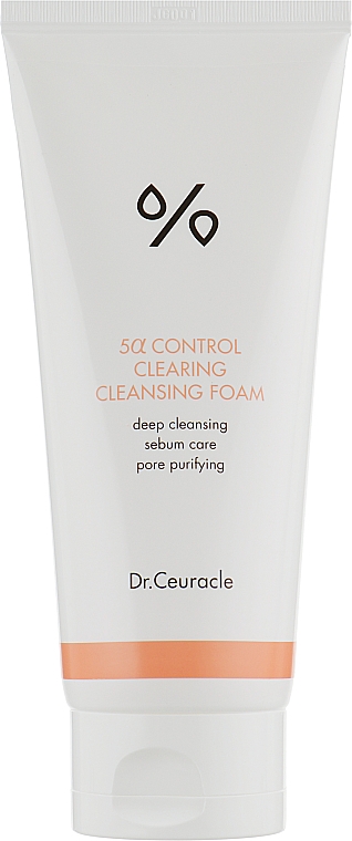 Себорегулювальна пінка для обличчя - Dr.Ceuracle 5α Control Clearing Cleansing Foam — фото N1