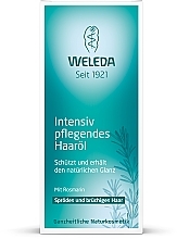 Олія-живлення для сухого та ламкого волосся з екстрактом розмарину - Weleda Intensiv Pflegendes Haaröl — фото N2
