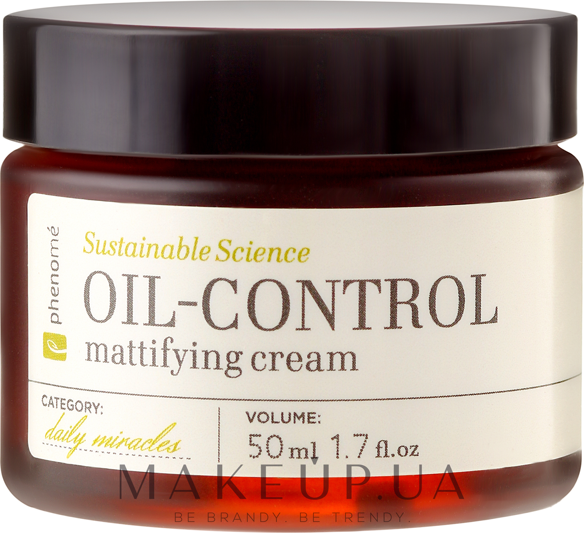 Матувальний крем для обличчя - Phenome Sustainable Science Oil-Control Mattifying Cream — фото 50ml