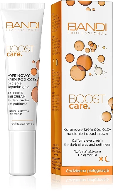 Крем з кофеїном проти темних кіл і набряків навколо очей - Bandi Professional Boost Care Caffeine Eye Cream — фото N2