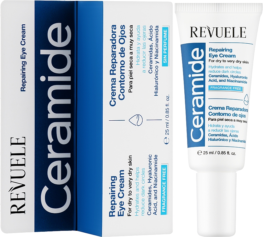 Відновлювальний крем для шкіри навколо очей - Revuele Ceramide Repairing Eye Cream — фото N2