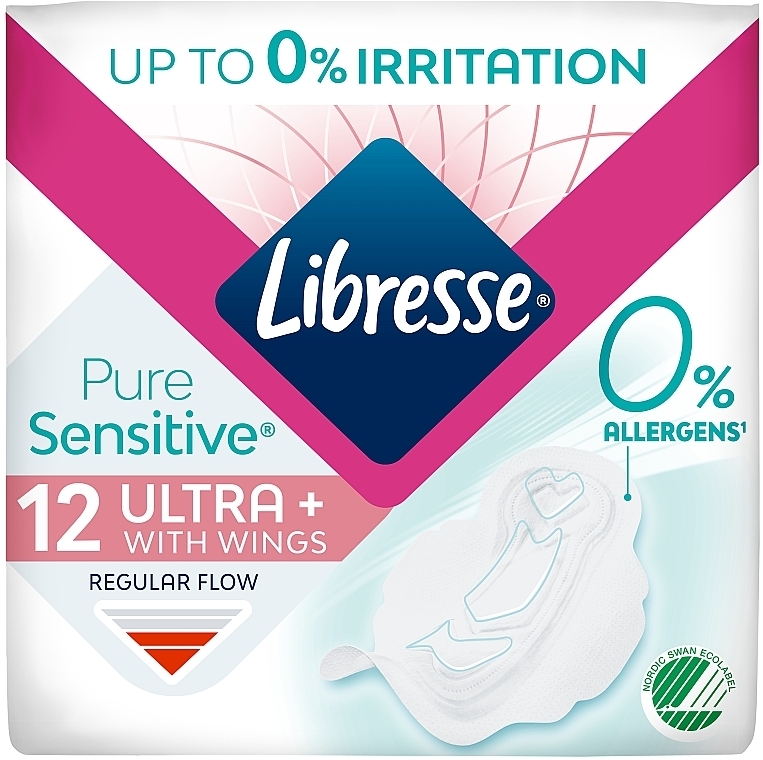 Гигиенические прокладки, нормал, 12 шт. - Libresse Pure Sensitive Ultra