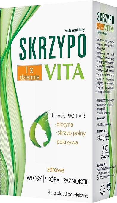 Пищевая добавка для здоровья волос, кожи и ногтей - Skrzypovita — фото N1