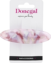 Заколка для волос, FA-5751, розовый мрамор - Donegal — фото N1