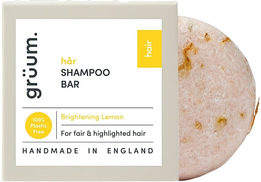 Твердый шампунь для блондинок - Gruum Shampoo Bar Brightening — фото N1