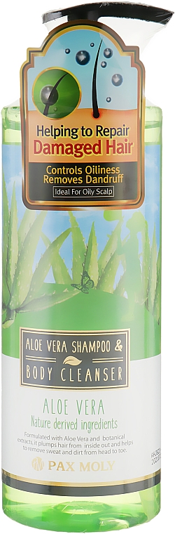 Шампунь-гель для волос и тела с экстрактом алоэ вера - Pax Moly Aloe Vera Shampoo & Body Cleanser