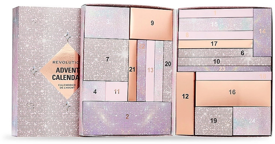 Набор "Адвент-календарь", 24 продукта - Makeup Revolution Advent Calendar 2024 — фото N3