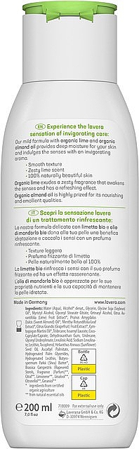 Освежающий лосьон для тела "Лайм и миндаль - Lavera Lime & Almond Refreshing Body Lotion — фото N2