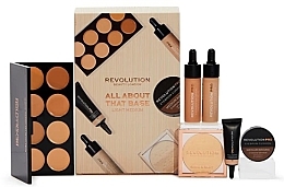 Духи, Парфюмерия, косметика Набор, 6 продуктов - Revolution Pro Beauty All About That Base Box Light-Medium