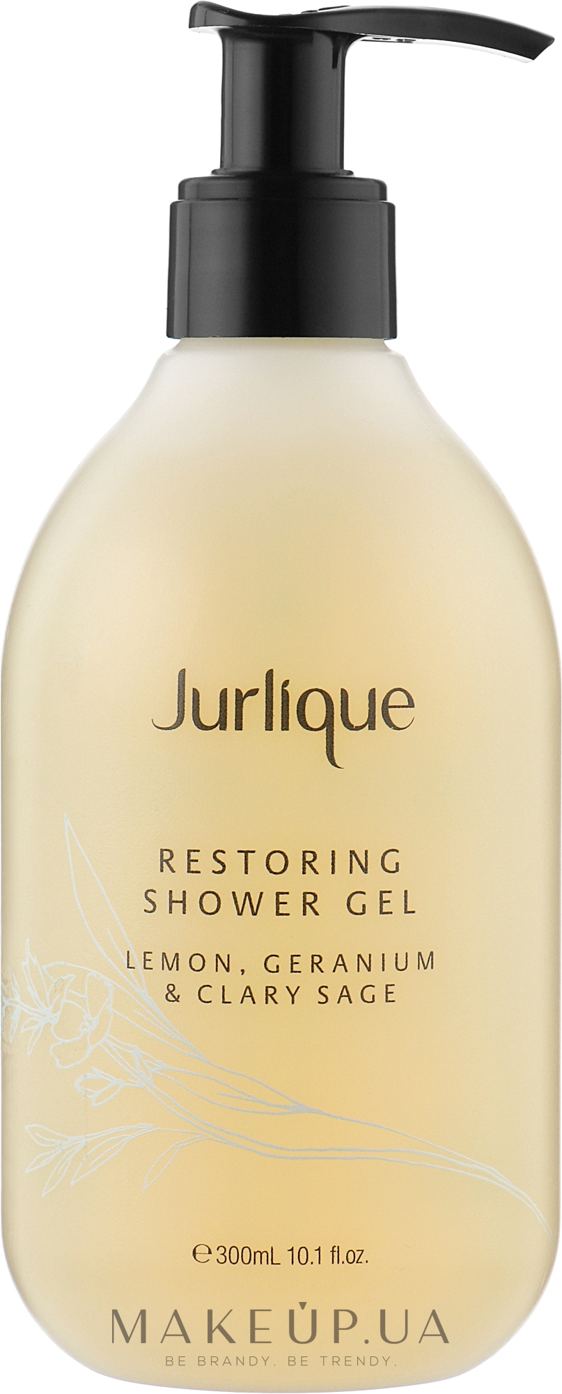 Восстанавливающий гель для душа с экстрактом лимона - Jurlique Restoring Shower Gel Lemon, Geranium And Clary Sage — фото 300ml