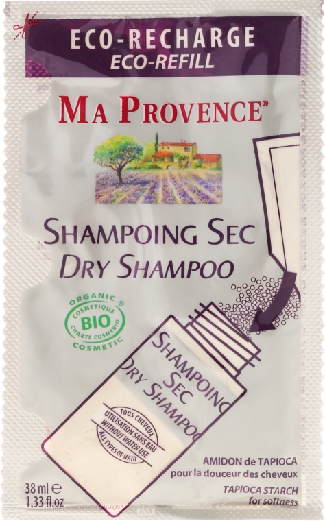 Сухий шампунь для волосся в саше - Ma Provence Dry Shampoo — фото N1