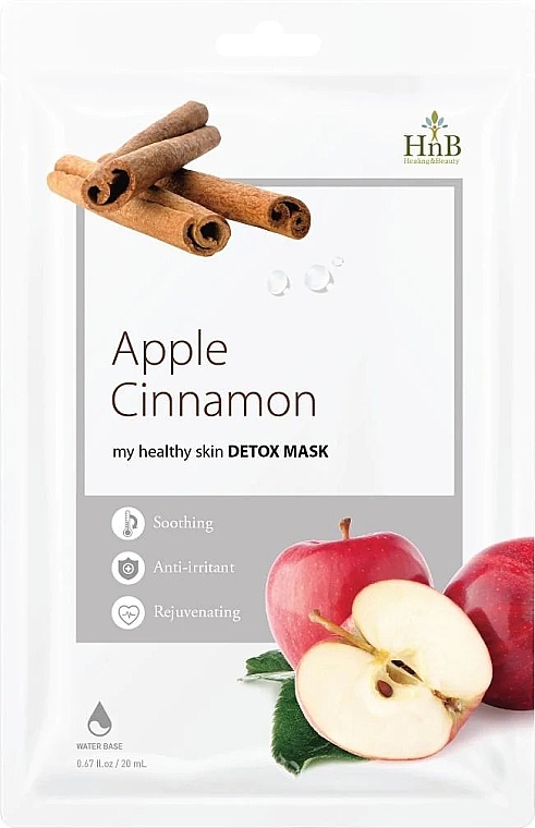 Детокс-маска для лица "Яблоко-корица" - HnB My Healthy Skin Detox Mask Apple Cinnamon — фото N1