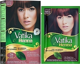 Духи, Парфюмерия, косметика УЦЕНКА Натуральная краска для волос - Dabur Vatika Henna Hair Colours *