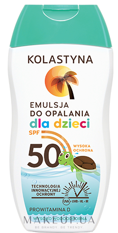 Лосьон для тела, солнцезащитный, детский - Kolastyna Sun Protection Kids Lotion SPF 50 — фото 150ml