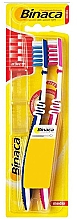 Парфумерія, косметика Зубна щітка, 2 шт., синя й червона - Binaca Active Toothbrush