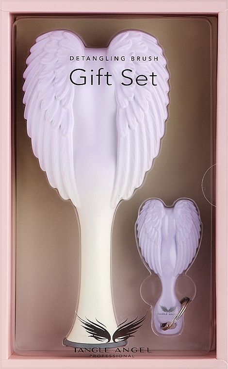 Подарочный набор, молочно-лиловый - Tangle Angel Limited Edition Gift Set (brush/1pcs + brush/mini/1pcs) — фото N1