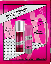 Парфумерія, косметика Набір - Bruno Banani Pure Woman (sh/gel/50ml + deo/75ml)