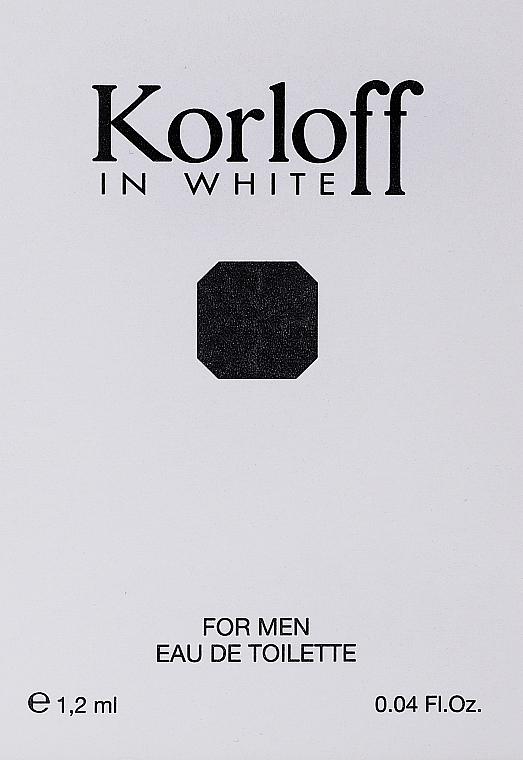 Korloff Paris Korloff In White - Туалетная вода (пробник) — фото N2