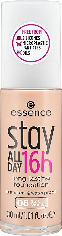 Тональная основа - Essence Stay All Day Long-Lasting Make-Up