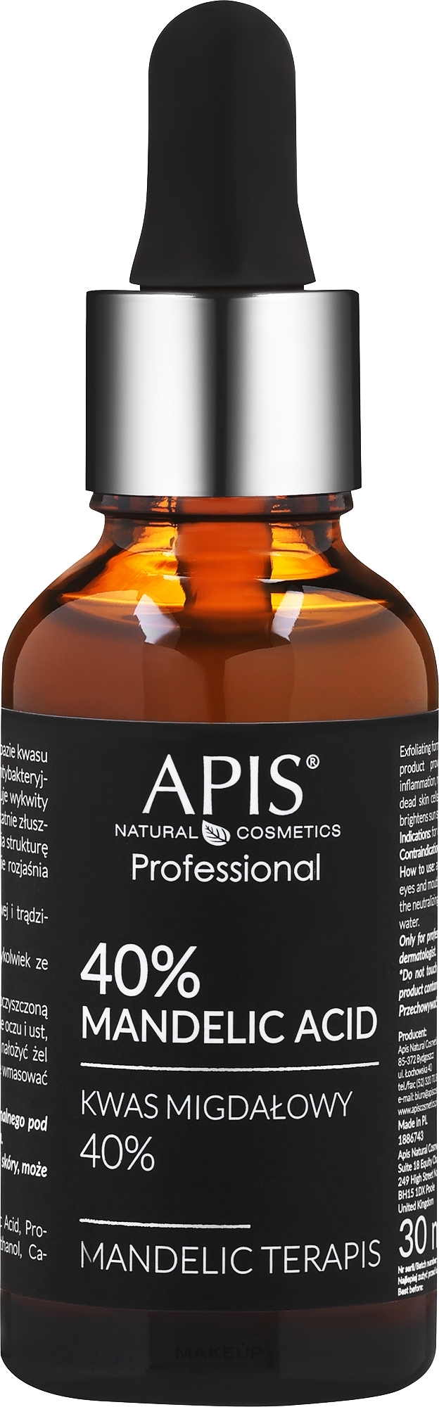 Миндальная кислота 40% - APIS Professional Mandelic TerApis Mandelic Acid 40% — фото 30ml