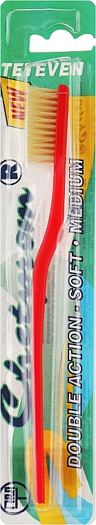 Зубная щетка с натуральной щетиной №47 - Chetprom Double Action Soft Medium