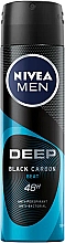Дезодорант-антиперспірант для чоловіків - NIVEA MEN Deep Black Carbon Beat Anti-Perspirant — фото N1