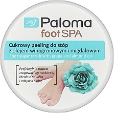 Парфумерія, косметика Цукровий пілінг для ніг з виноградним і мигдальним маслом - Paloma Foot SPA 