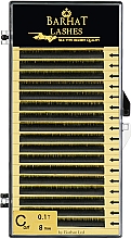 Парфумерія, косметика Накладні вії C 0,10 мм (8 мм), 20 ліній - Barhat Lashes