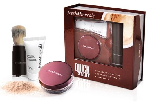 Набор - Freshminerals "Quick Start" (Powder/6g + Base/9ml + Brush)