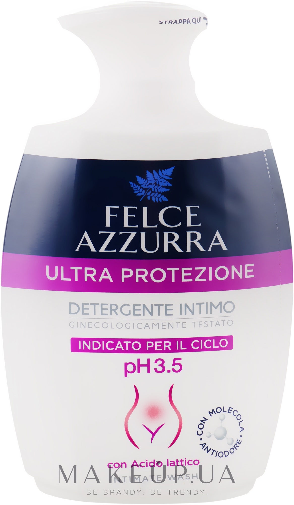 Жидкое мыло для интимной гигиены "Ультразащита" - Felce Azzurra Lactide Acid Intimate Wash — фото 250ml