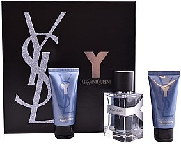 Парфумерія, косметика Yves Saint Laurent Y Pour Homme - Набір (edt/60ml + sh/gel/50ml + a/sh/b/50ml)