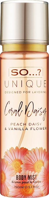 Спрей для тіла - So…? Unique Coral Daisy Body Mist — фото N1