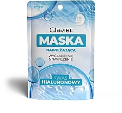 Парфумерія, косметика Тканинна маска для обличчя з гіалуроновою кислотою - Clavier