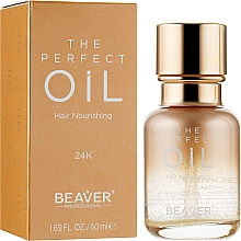 Парфумерія, косметика Олія для волосся парфумована для живлення, розгладження та блиску - Beaver Professional Expert Hydro The Perfect Oil Hair Nourishing 24K